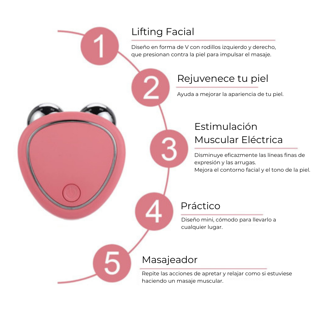 RadianceLift™ - Masajeador Facial Microcorriente